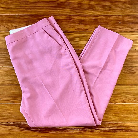 NWT TOPSHOP || PINK TAPERED TROUSERS - Picture 2 of 4